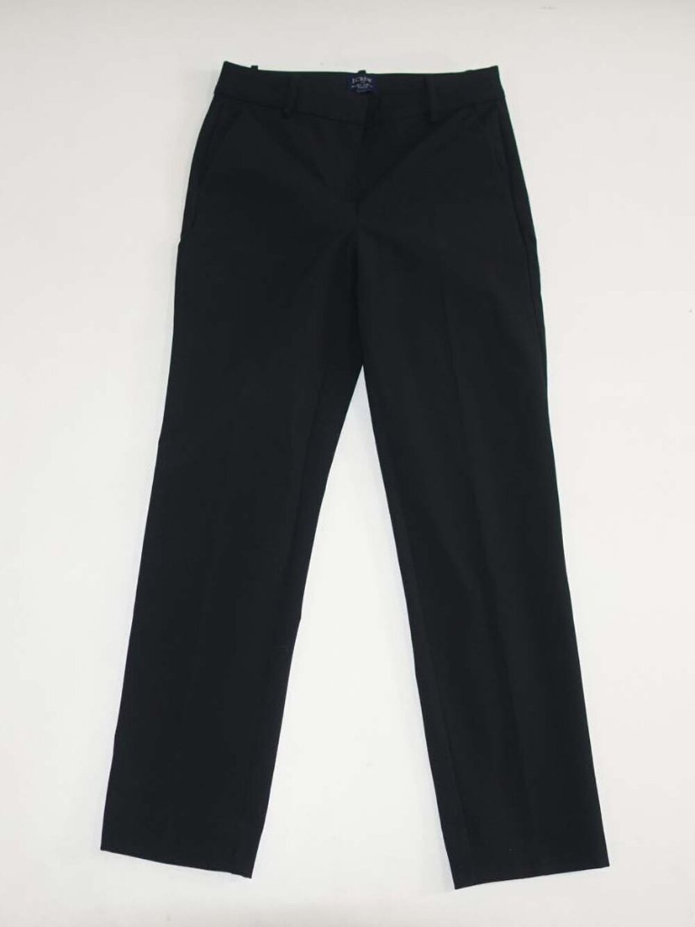 J. Crew Women's Ruby Crop Pants Size 2 Black High Rise 26" Inseam Flat Front